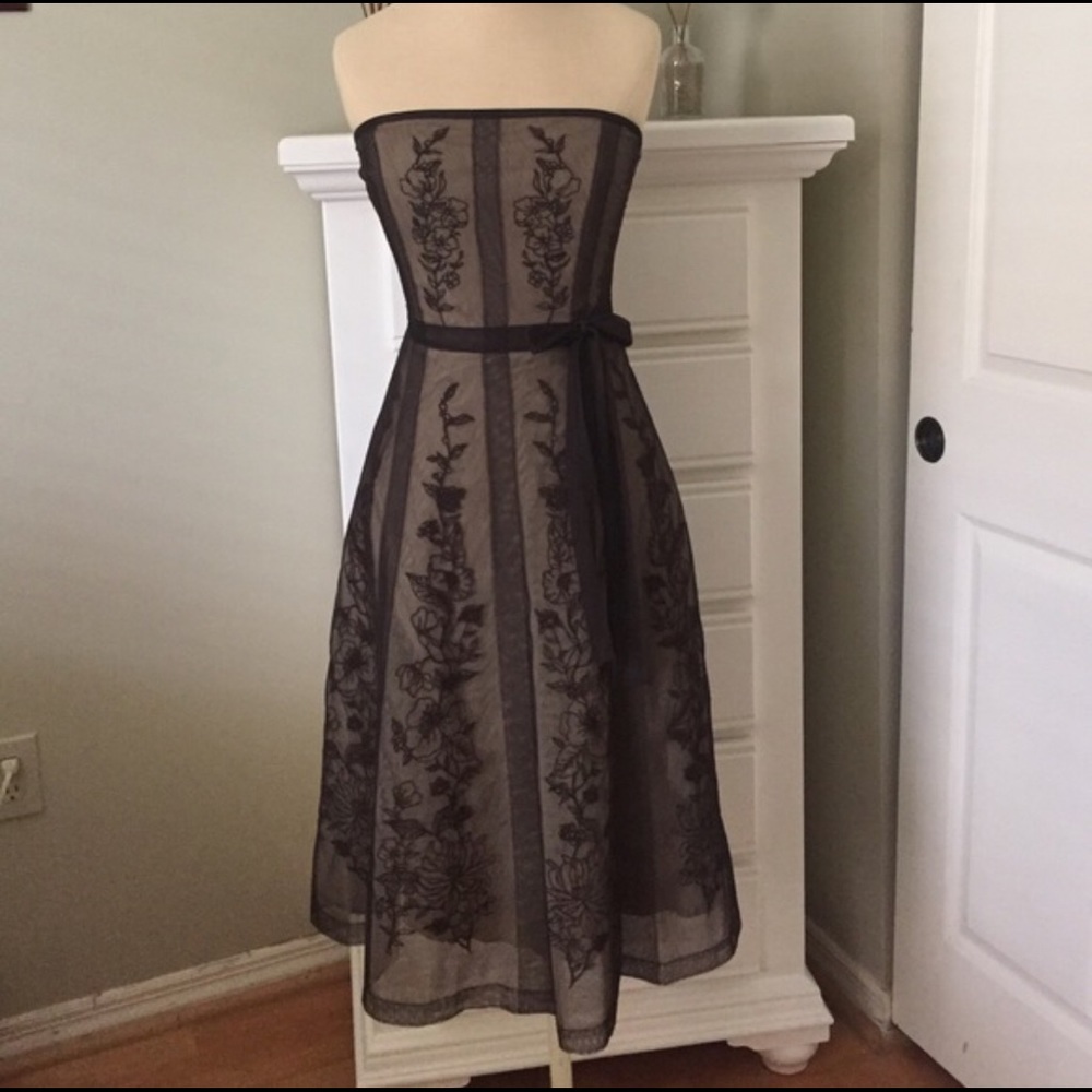 BCBGMaxAzria Strapless Cocktail Dress